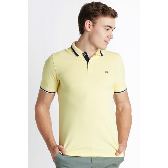 Sublimation Polo T-Shirt (Light Yellow)