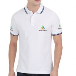 Sublimation Polo T-Shirt (White)