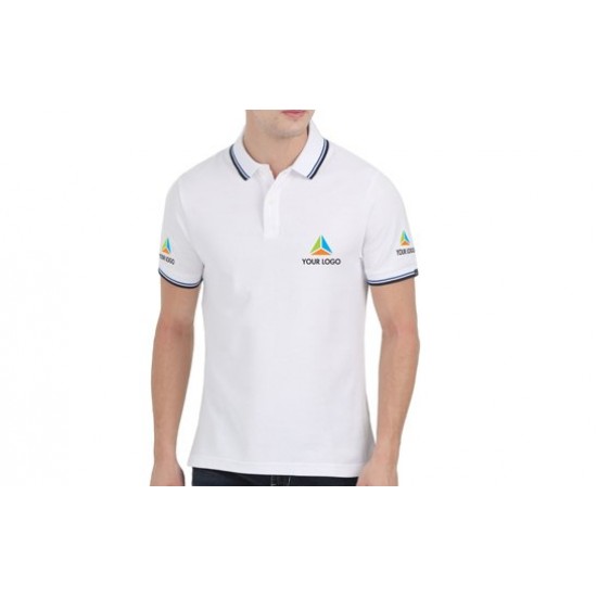 Sublimation Polo T-Shirt (White)