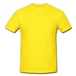 SUBLIMATION T-SHIRTS ADULT (Yellow)